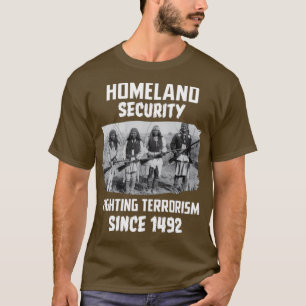先住民アメリカ国内のテロ対策 Tシャツ
