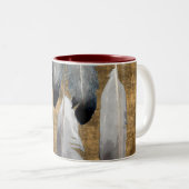 先住民アメリカ平和羽デザイナーマグ ツートーンマグカップ (正面右)