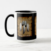 先住民アメリカ平和羽デザイナーマグ マグカップ (左)