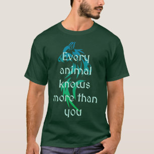 先住民アメリカ引用文文字オーバーウルフデザインロング Tシャツ