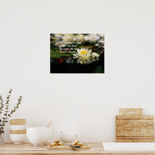 先住民アメリカ引用文 ポスター (キッチン)