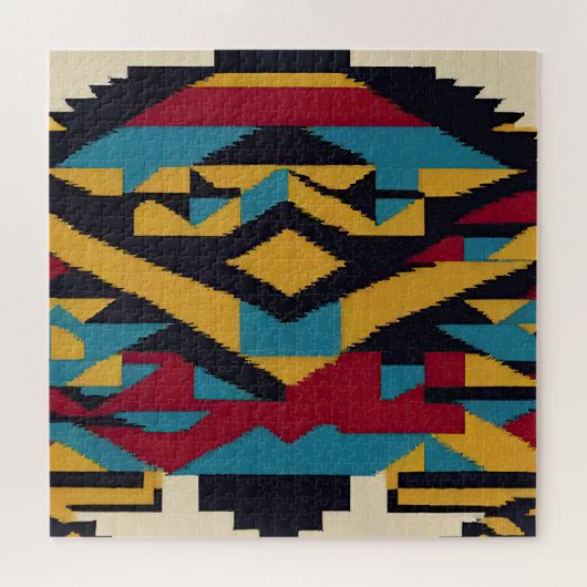 先住民アメリカ抽象芸術トリビュート01 ジグソーパズル (横)