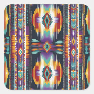先住民アメリカ抽象芸術トリビュートS4 スクエアシール