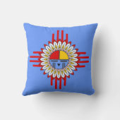 先住民アメリカ文化 – カチナツィアシンボル1 クッション (裏面)