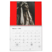 先住民アメリカ暦19世紀1800年代 カレンダー (2月 2026)