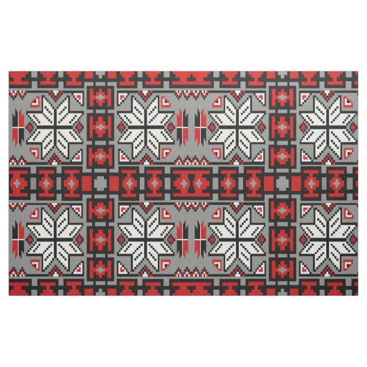 先住民アメリカ毛布の織り模様 ファブリック (ファットクウォーター)