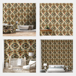 先住民アメリカ民族芸術部族パターンヴィンテージ 壁紙