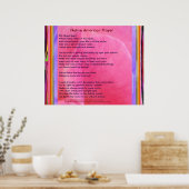 先住民アメリカ祈りの言葉 ポスター (キッチン)