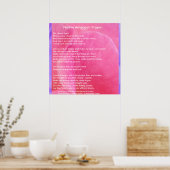 先住民アメリカ祈りの言葉 ポスター (キッチン)