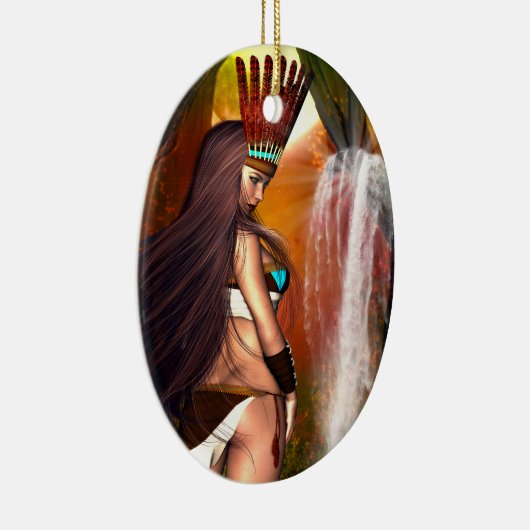 先住民アメリカ美しい セラミックオーナメント (右)