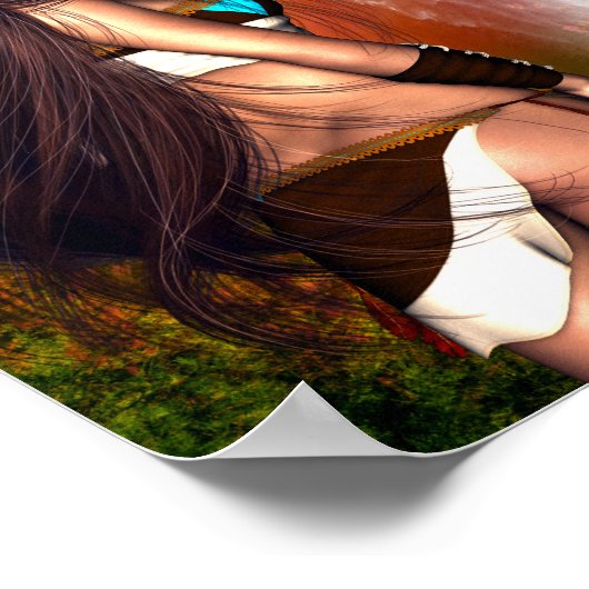 先住民アメリカ美しい ポスター (角)