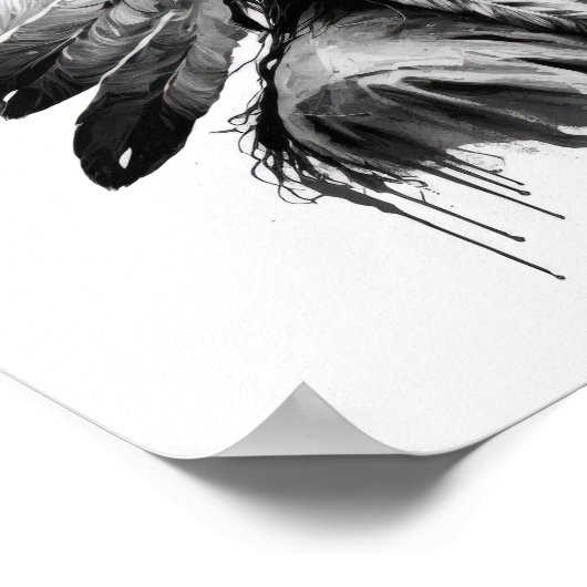 先住民アメリカ美術プリントポスター ポスター (角)