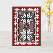 先住民アメリカ製織とファクトカード カード (黄色い花)