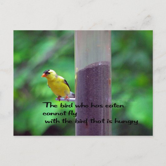 先住民アメリカ諺 ポストカード (正面)