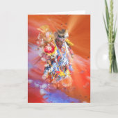 先住民アメリカ踊りオオカミ カード (正面)