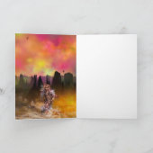 先住民アメリカ踊りオオカミ カード (内部)