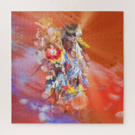 先住民アメリカ踊りオオカミ ジグソーパズル