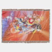 先住民アメリカ踊りオオカミ スローブランケット (正面)