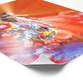 先住民アメリカ踊りオオカミ フォトプリント (角)