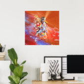 先住民アメリカ踊りオオカミ ポスター (ホームオフィス)