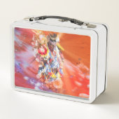 先住民アメリカ踊りオオカミ メタルランチボックス (裏面)