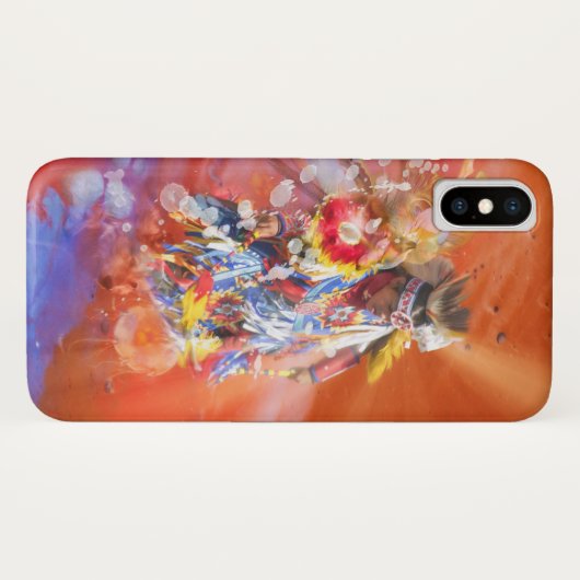 先住民アメリカ踊りオオカミ Case-Mate iPhoneケース (裏面(横))