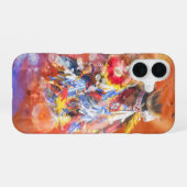 先住民アメリカ踊りオオカミ iPhone 16ケース (裏面横)