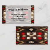 先住民アメリカ部族デザインプリント 名刺 (正面/裏面)