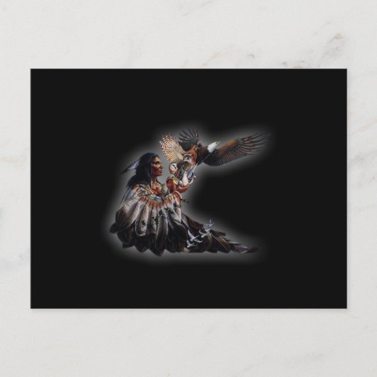 先住民アメリカ長官 ポストカード (正面)