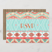 先住民アメリカRSVP 招待状 (正面/裏面)