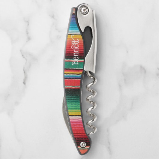 先住民アメリストライプのカパーソナライズされた人 ソムリエナイフ (裏面)