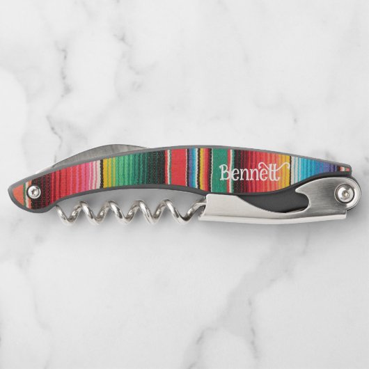 先住民アメリストライプのカパーソナライズされた人 ソムリエナイフ (裏面)