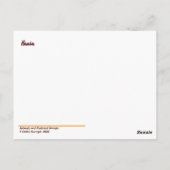 先住民アメリ絵を描カーズホース葉書 – ハニア ポストカード (裏面)