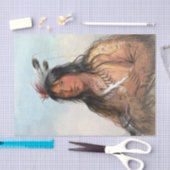 先住民アメリ絵画カのブルベア 薄葉紙 (クラフト)