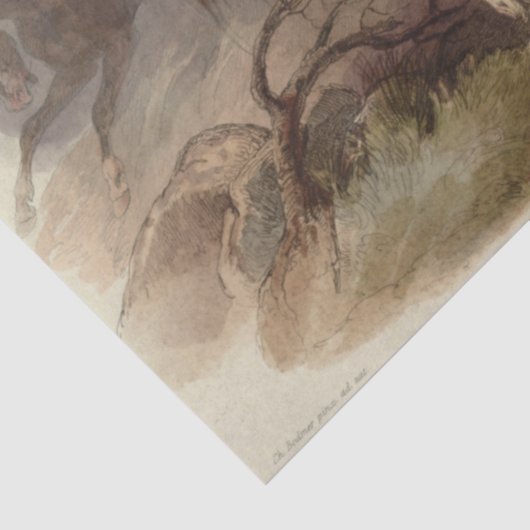 先住民アメリ絵画カの切り離しティッシュペーパー 薄葉紙 (詳細)