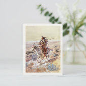 先住民アメリ絵画カ製はがき ポストカード (スタンド正面)