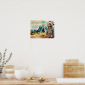 先住民アメリ聞カ国の諺 ポスター (キッチン)