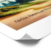 先住民アメリ聞カ国の諺 ポスター (角)