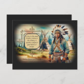 先住民アメリ聞カ国の諺 – 風 ポストカード (正面/裏面)