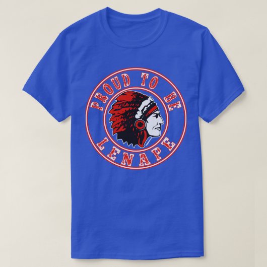 先住民アメリ誇りを持ったカ人はレナプ  Tシャツ (デザイン正面)