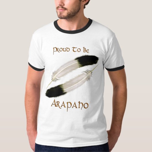 先住民アメリ誇りを持ったカ「TO BE ARAPAHO」シリーズ Tシャツ (正面)