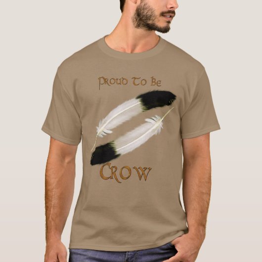 先住民アメリ誇りを持ったカ「TO BE CROW」シリーズ Tシャツ (正面)