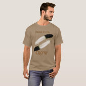 先住民アメリ誇りを持ったカ「TO BE CROW」シリーズ Tシャツ (正面フル)