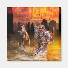 先住民アメリ転がカ・ダンサー「サンダー」 マグネット