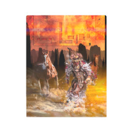 先住民アメリ転がカ・ダンサー「サンダー」 メタルプリント