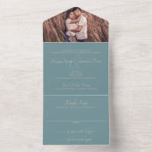 先住民アメ結婚リカの オールインワン招待状 (内側)