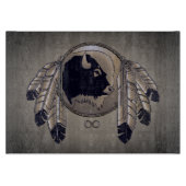 先住民アートカッティングボードメティスワイルドライフギフト カッティングボード (正面)