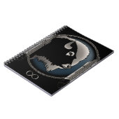 先住民アートノートスピリチュアルアニマルメティジャーナル ノートブック (左側)