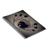 先住民アートノートスピリットバッファローメティスブック ノートブック (右側)