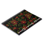 先住民アートノートメティスビーディングジャーナルカスタム ノートブック (左側)